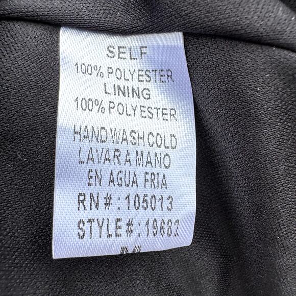 Andree by Unit Black Sheer long sleeve blouse Size Medium - Picture 5 of 5